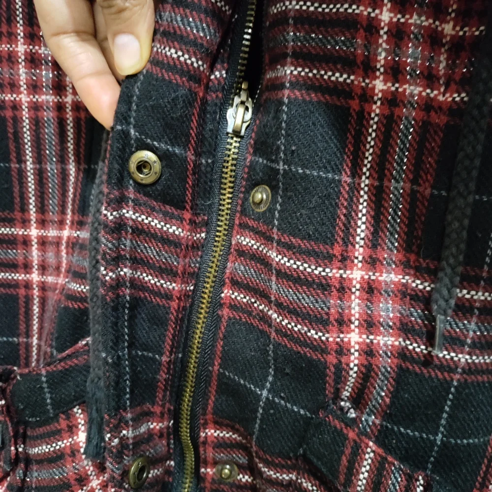 Roxy plaid quilted jacket coat vintage 90s Y2K size Medium juniors